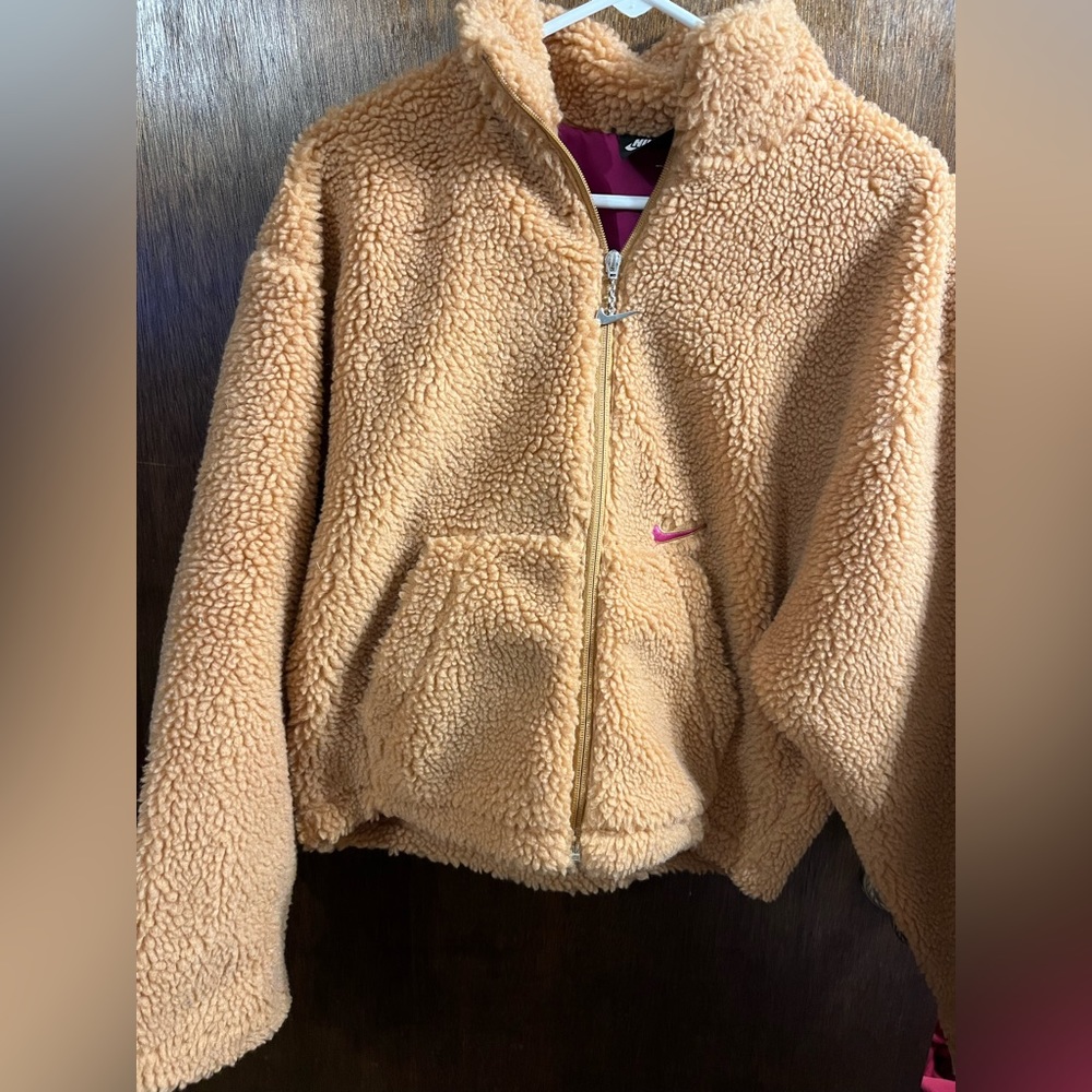 Nike sherpa fleece jacket